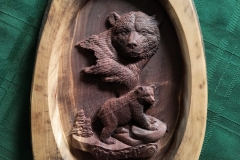 3D carve of 2 bears
